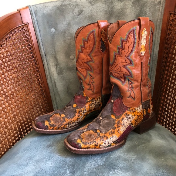 Dan Post Rainbow Python Boots - Picture 5 of 8